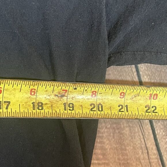 Vintage Y2K Flaming Skulls Horror Grunge Large Black Short Sleeve T-Shirt - Picture 7 of 8